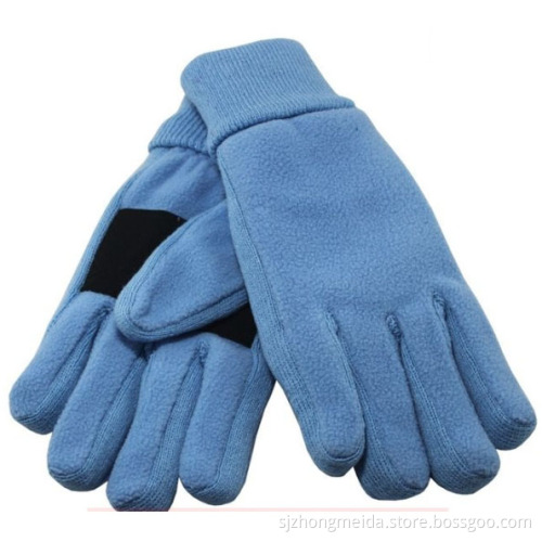 Polar fleece touch screen winter gloves